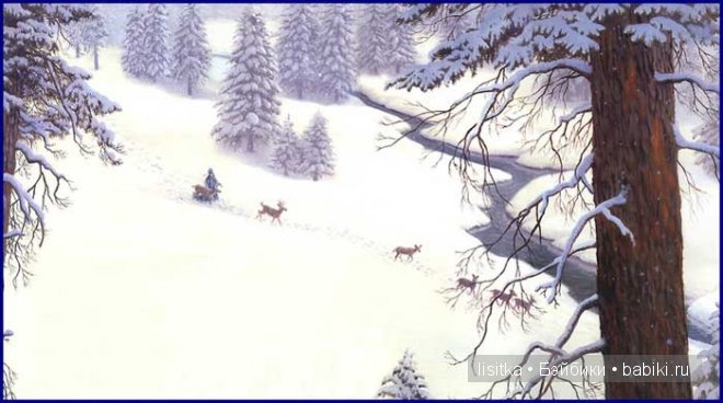 "Снежная принцесса"- еще одна вариация сказки "Снегурочка" в иллюстрациях Рут Сандерсон. Часть 2. - Белоснежка