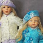 Снежные принцессы. Коллекционные куклы Хильдегард Гюнцель Гила и Фина. Hildegard Gunzel Gila & Fine 2009 год выпуска