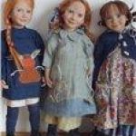 Три сестры. Тринти Trintje, Зора Zora и Селеста Celeste от Цвергназе Zwergnase. Коллекционные куклы