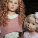 Ребекка и Лотта. Студийные куклы (резин) из коллекции 2007 года. Х. Гюнзель (Hildegard Gunzel)