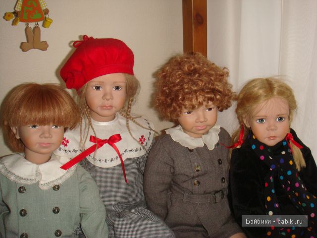 Аннабель, Том, Флориан и Франциска. Куклы Angelika Mannersdorfer
