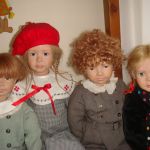 Аннабель, Том, Флориан и Франциска. Куклы Angelika Mannersdorfer