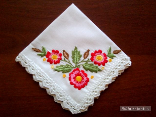 салфетка в сложенном виде