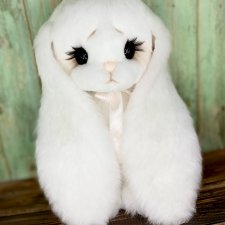 Зайка Розочка в белом💕