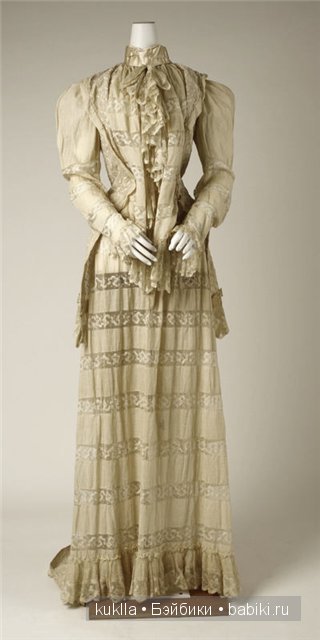 Чайное платье. Немного из истории моды. Антикварная кукла Хенрих Хандверк, Heinrich Handwerck