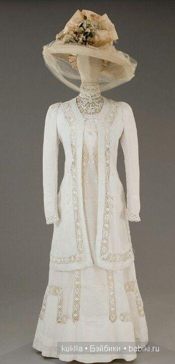 Чайное платье. Немного из истории моды. Антикварная кукла Хенрих Хандверк, Heinrich Handwerck