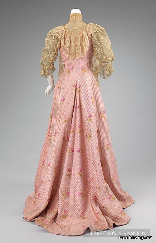 Чайное платье. Немного из истории моды. Антикварная кукла Хенрих Хандверк, Heinrich Handwerck