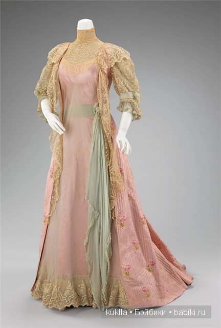 Чайное платье. Немного из истории моды. Антикварная кукла Хенрих Хандверк, Heinrich Handwerck