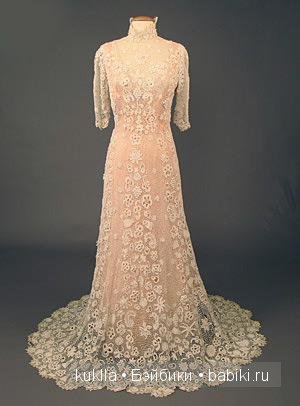 Чайное платье. Немного из истории моды. Антикварная кукла Хенрих Хандверк, Heinrich Handwerck