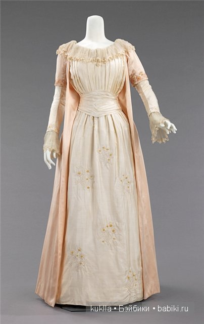 Чайное платье. Немного из истории моды. Антикварная кукла Хенрих Хандверк, Heinrich Handwerck