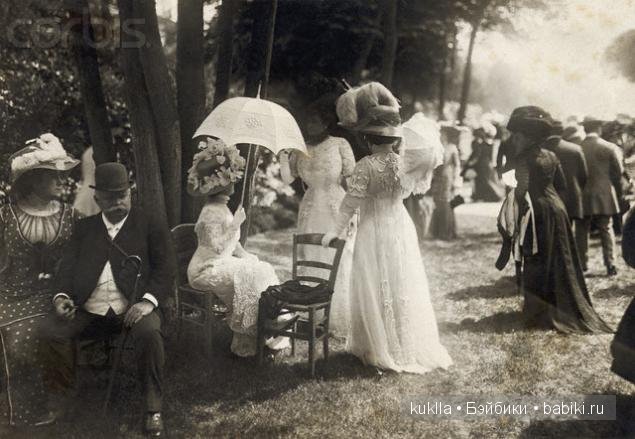 Чайное платье. Немного из истории моды. Антикварная кукла Хенрих Хандверк, Heinrich Handwerck