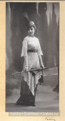 Чайное платье. Немного из истории моды. Антикварная кукла Хенрих Хандверк, Heinrich Handwerck