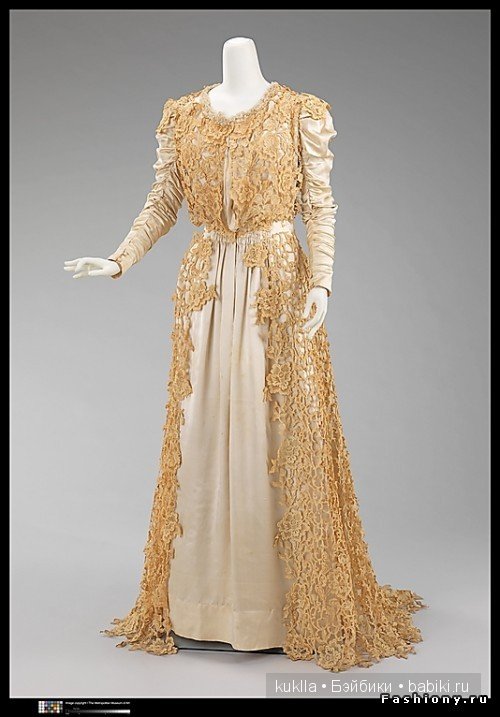 Чайное платье. Немного из истории моды. Антикварная кукла Хенрих Хандверк, Heinrich Handwerck