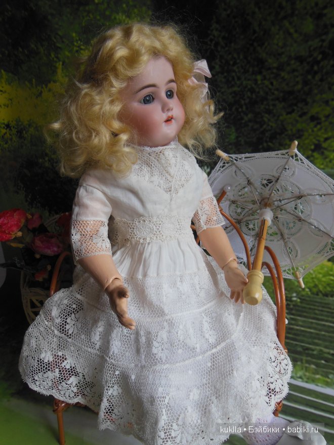 Чайное платье. Немного из истории моды. Антикварная кукла Хенрих Хандверк, Heinrich Handwerck