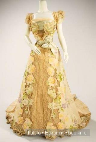 Чайное платье. Немного из истории моды. Антикварная кукла Хенрих Хандверк, Heinrich Handwerck (фото 6)