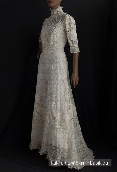 Чайное платье. Немного из истории моды. Антикварная кукла Хенрих Хандверк, Heinrich Handwerck