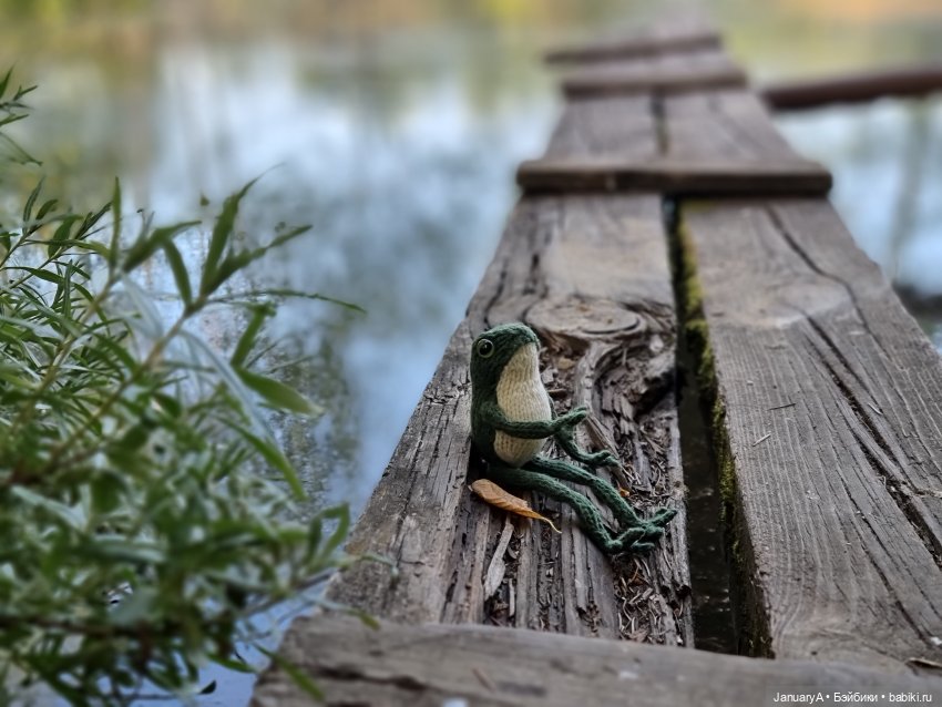 Все побежали, и я... за вязаной лягушкой