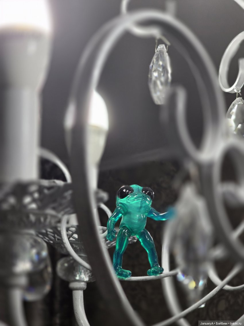 Опять лягушка 🐸 — Домашние фото авторских игрушек: Тедди (фото 2)