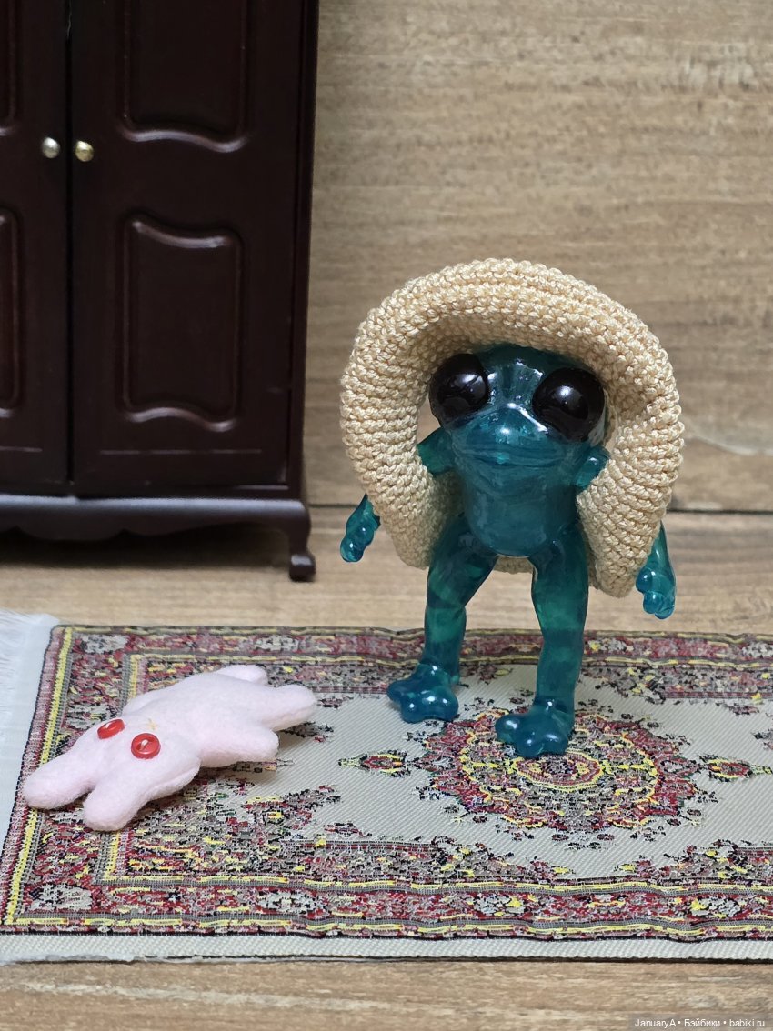 Опять лягушка 🐸 — Домашние фото авторских игрушек: Тедди (фото 3)