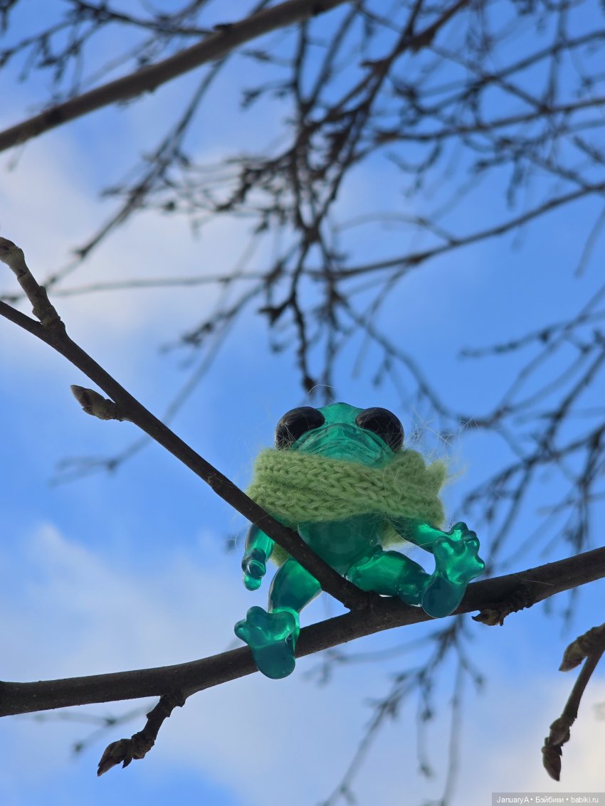 Опять лягушка 🐸 — Домашние фото авторских игрушек: Тедди (фото 6)