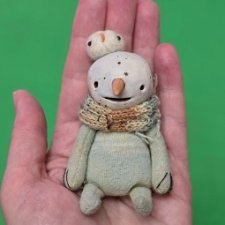 Голем снеговик от Лены Кузуб