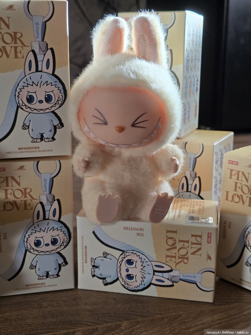 Лабубу Pin for Love — Игрушки Labubu (Лабубу) и The Monsters: Pop Mart (фото 8)