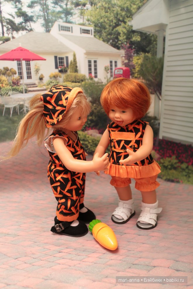 Морковная история. Одежда для Wichtel von Rosmarie Muller