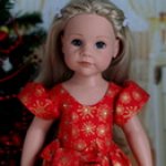 Золотые снежинки. Платье для Ханны от Готц