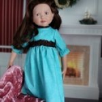 Бирюза и шоколад-новое платье для задумчивой Кэти от  Zwergnase.