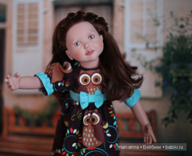 Платье "совы" для Кэти. Куклы Zwergnase (фото 6)