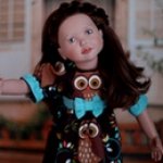 Платье "совы" для Кэти. Куклы  Zwergnase.