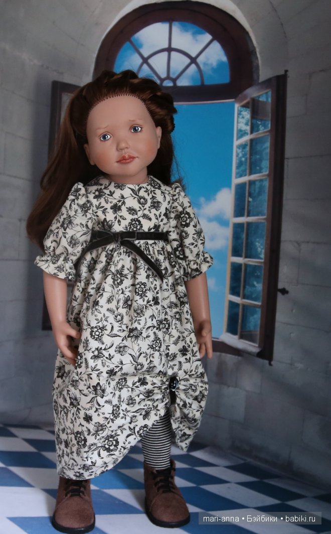 Цветы и полоски в черно-белой гамме.Куклы Zwergnase (фото 2)