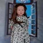 Цветы и полоски в черно-белой гамме.Куклы Zwergnase.