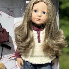 Элла Ella Готц Gotz с голубыми, стеклянными глазками на классике