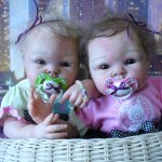 Две девчонки, две сестренки!!! Мои куклы реборн из молда Пэрис