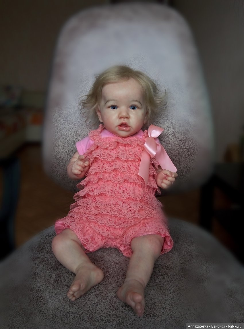 Малышка реборн из молда Саския, куклы реборн Затеевой Анны (фото 5)