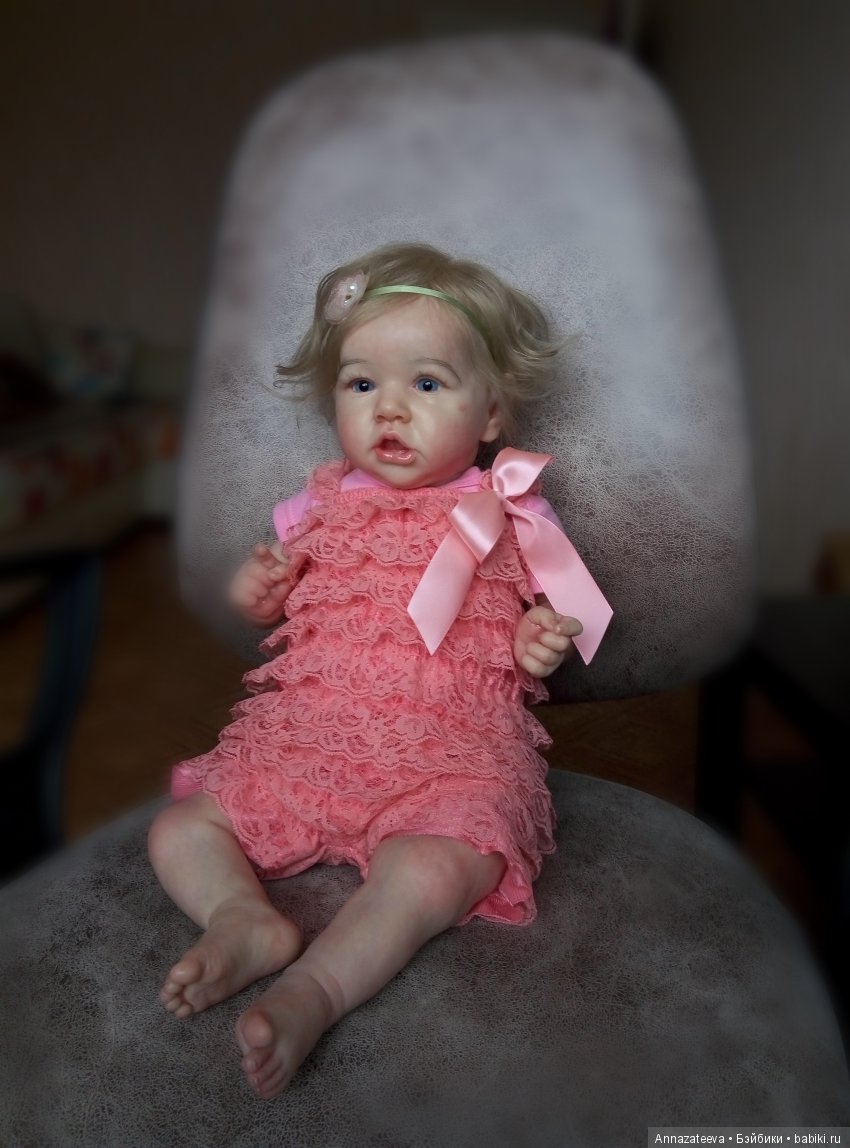 Малышка реборн из молда Саския, куклы реборн Затеевой Анны (фото 4)