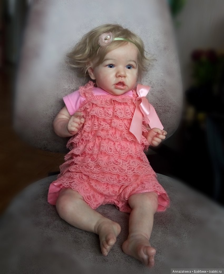 Малышка реборн из молда Саския, куклы реборн Затеевой Анны (фото 6)