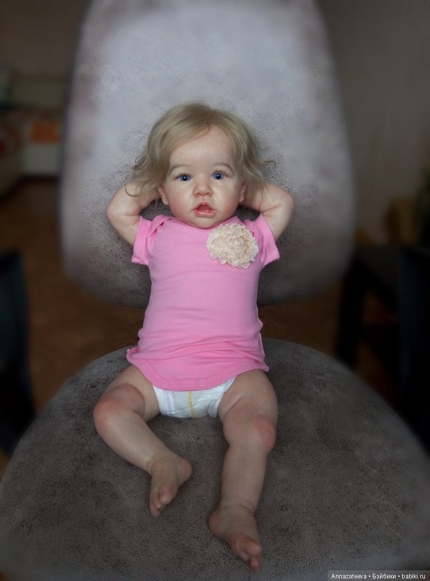 Малышка реборн из молда Саския, куклы реборн Затеевой Анны