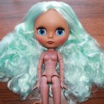 Кукла Блайз (Blythe) ТБЛ, скнтон dark, ярко-голубые волосы