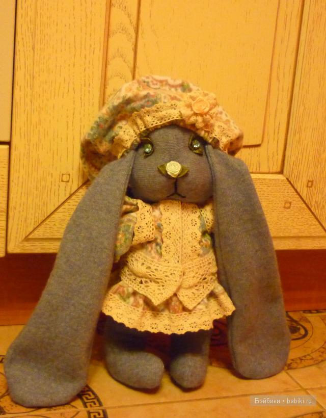 Слонёнок и зайчонок-мои тканевые игрушки