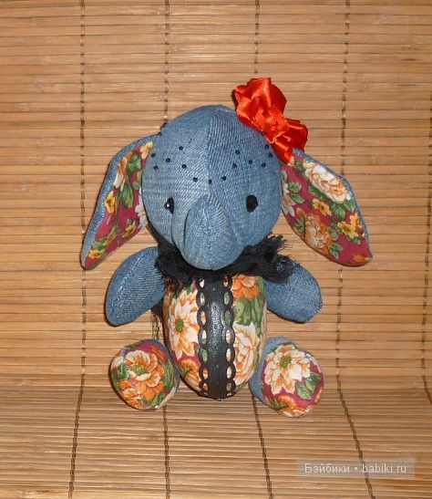 Джинсовая циркачка — Текстильные игрушки и примитивы: кофейные (фото 5)