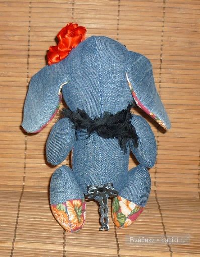 Джинсовая циркачка — Текстильные игрушки и примитивы: кофейные (фото 6)