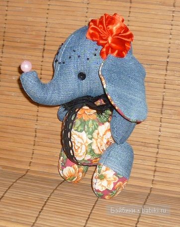 Джинсовая циркачка — Текстильные игрушки и примитивы: кофейные (фото 2)