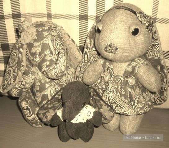 Маленькие-для любви — Текстильные игрушки и примитивы: кофейные