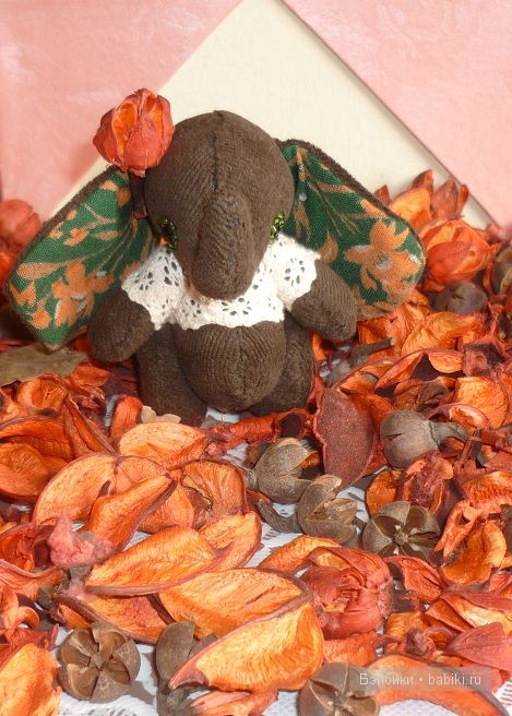 Маленькие-для любви — Текстильные игрушки и примитивы: кофейные (фото 3)