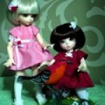 Две сестрички - райские птички. Куклы БЖД