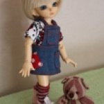 Уронили мишку на пол - или история о джинсовом сарафане