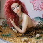 В сетях. Авторская кукла Алёны Новченковой