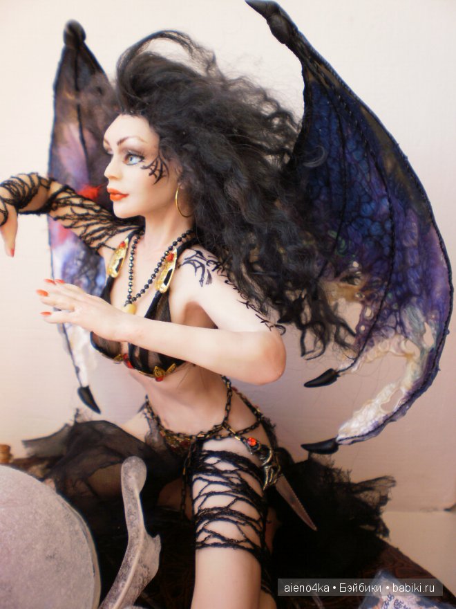 Авторская кукла Геката - богиня мрака и колдовства